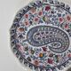 Vintage Gien earthenware plate with "Cashmere" decor