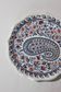 Vintage Gien earthenware plate with "Cashmere" decor
