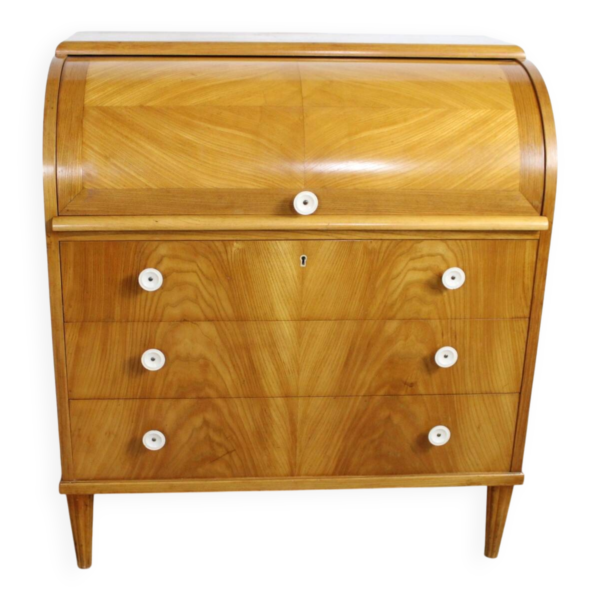 Teak roll-top desk – Sweden, 1960s