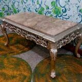 Coffee table with marble