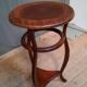 Varnished wood side table