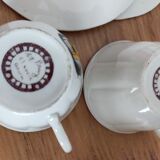 Vintage saucer cups in Breton earthenware