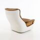 Fauteuil & Tabouret Orchidée par Michel Cadestin pour Airborne France