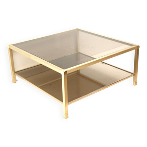 Grande table basse vintage - verre