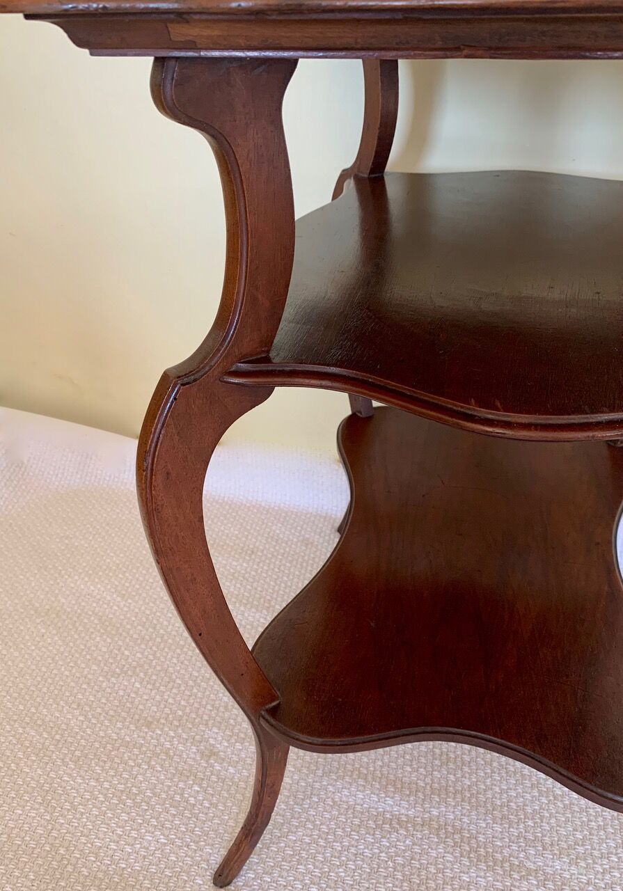 Art Nouveau tiled side table