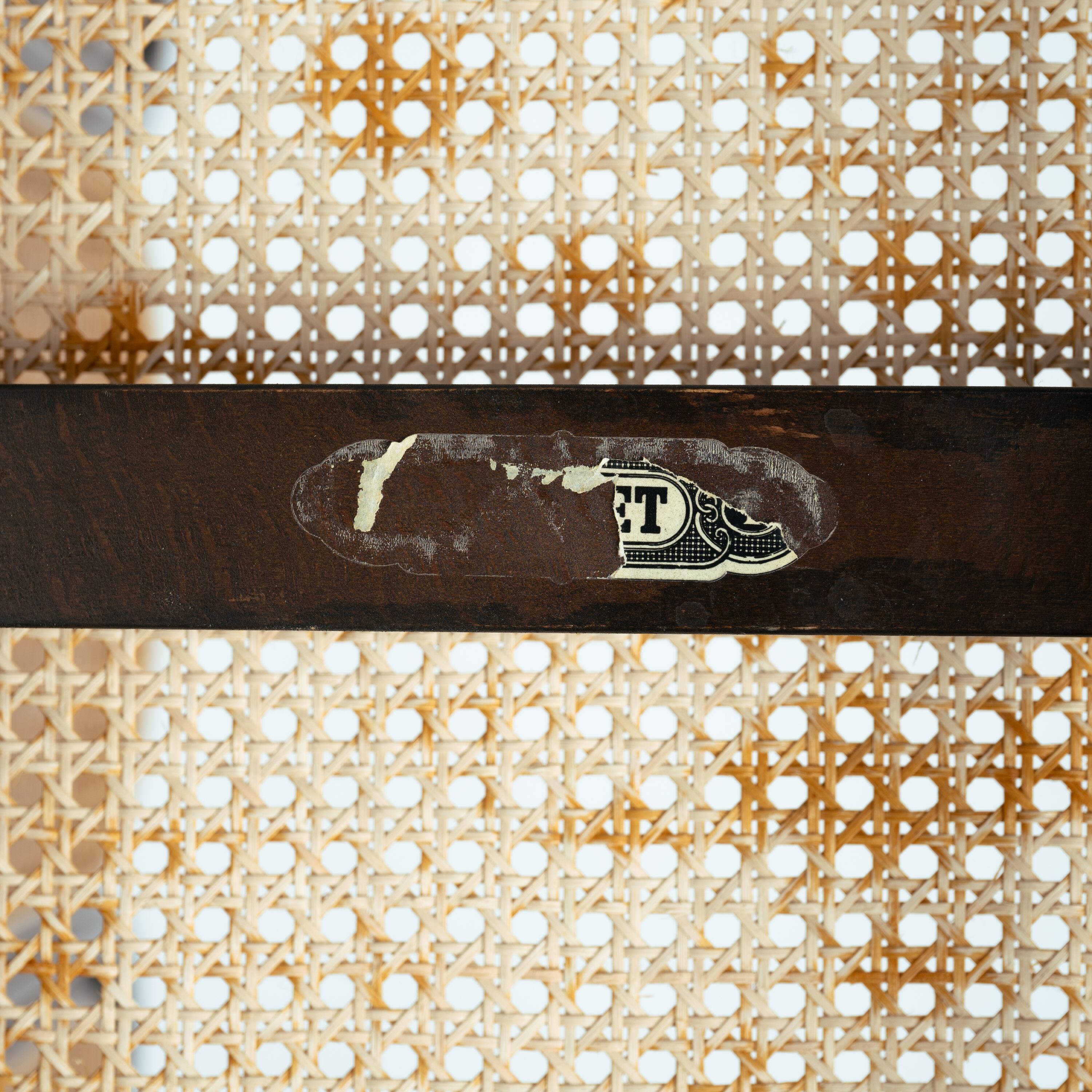 Thonet bench vienna straw Long John sofa, Vienna 1920s