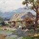 William Pratt 1855-1936.Crofters Scottish Highlands 1929 Oil On Canvas. Framed