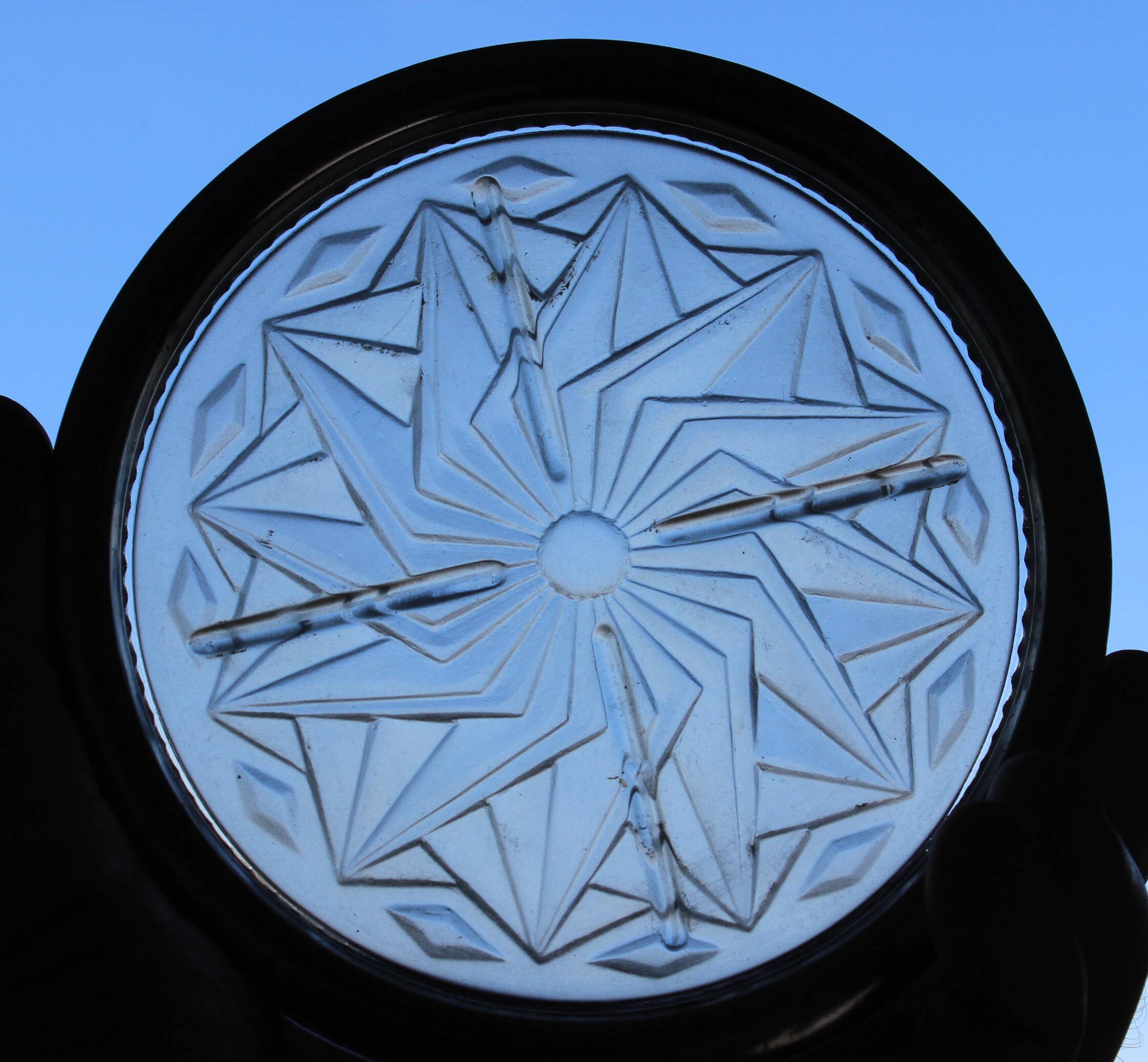 Old coaster bottle carafe glass and solid silver ribbing minerve art deco