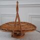 Vintage rattan fruit basket 70s