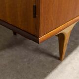 Scandinavian teak cabinet 1960 with mounting plan