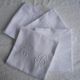 Set of 4 embroidered cotton towels MONOGRAMS TB