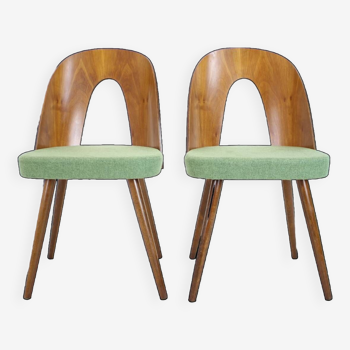 1960s Antonin Suman Set of Two Dining Chairs, Czechoslovakia