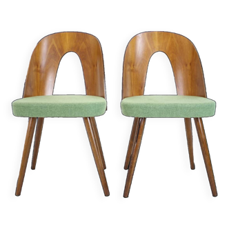 1960s Antonin Suman Set of Two Dining Chairs, Czechoslovakia