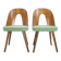 1960s Antonin Suman Set of Two Dining Chairs, Czechoslovakia