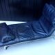XDark brown leather chaise longue
