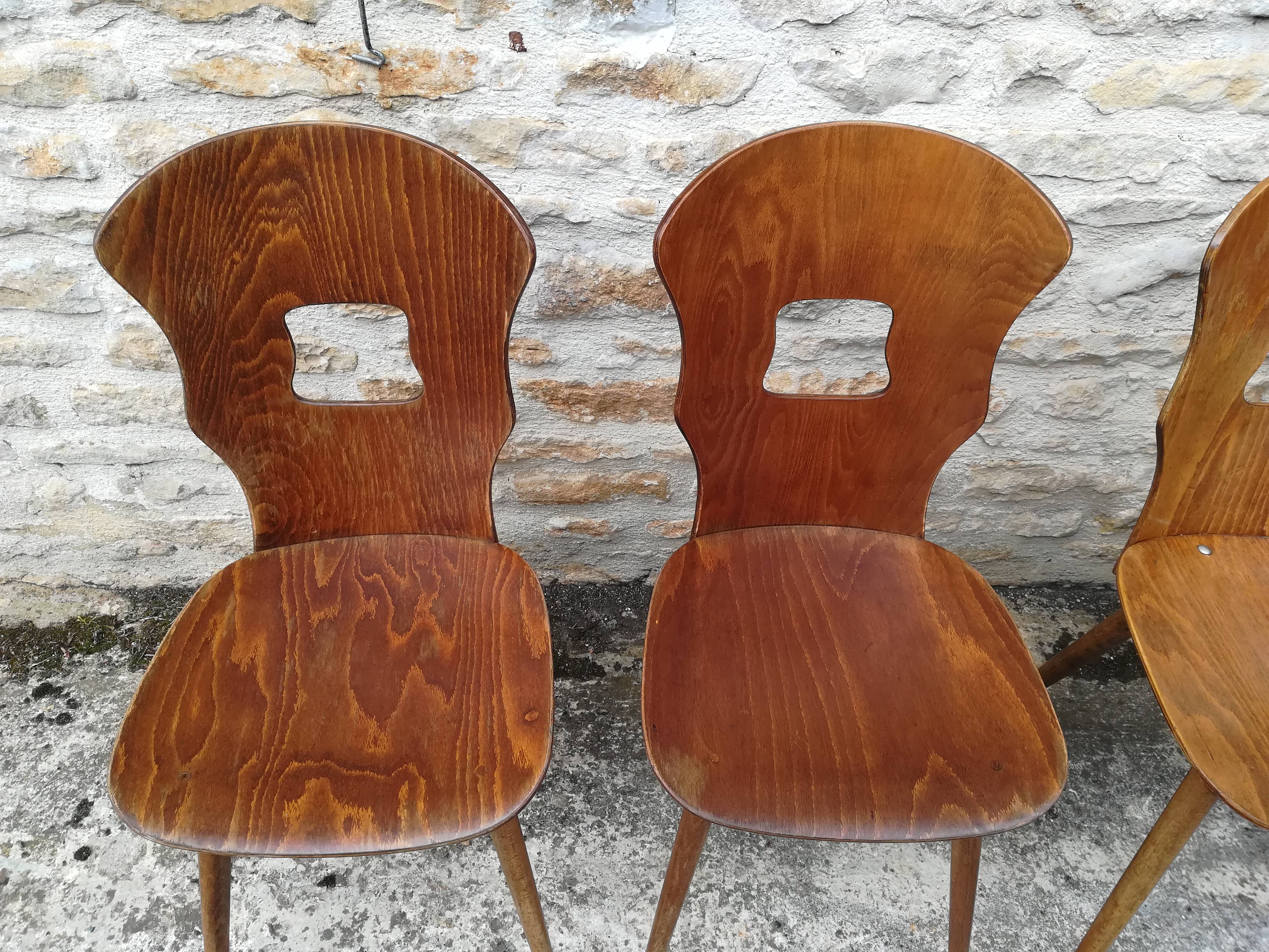 mismatched bistro chairs