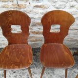 mismatched bistro chairs