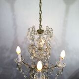 4 light crystal chandelier