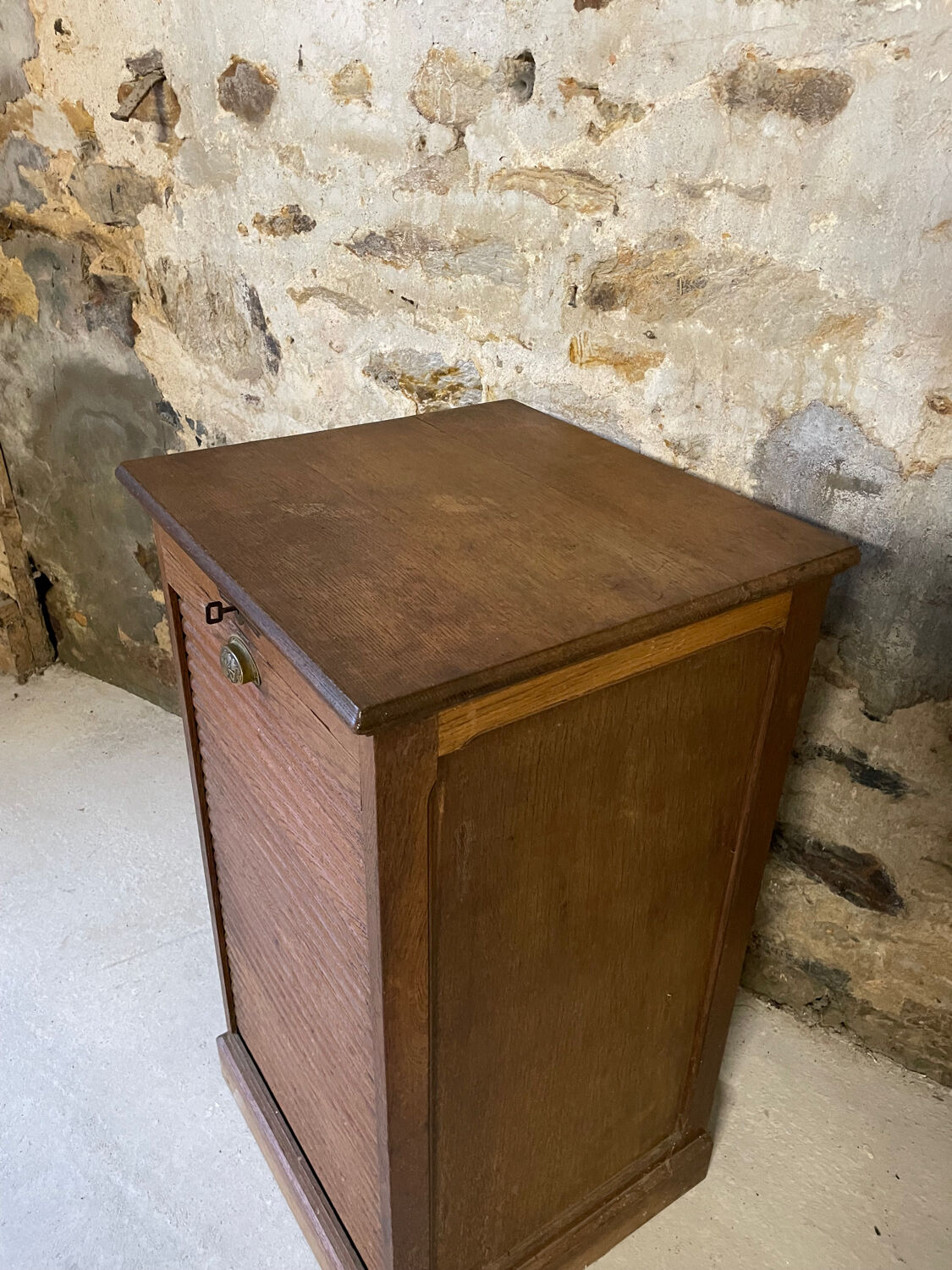 Vintage wooden curtain cabinet