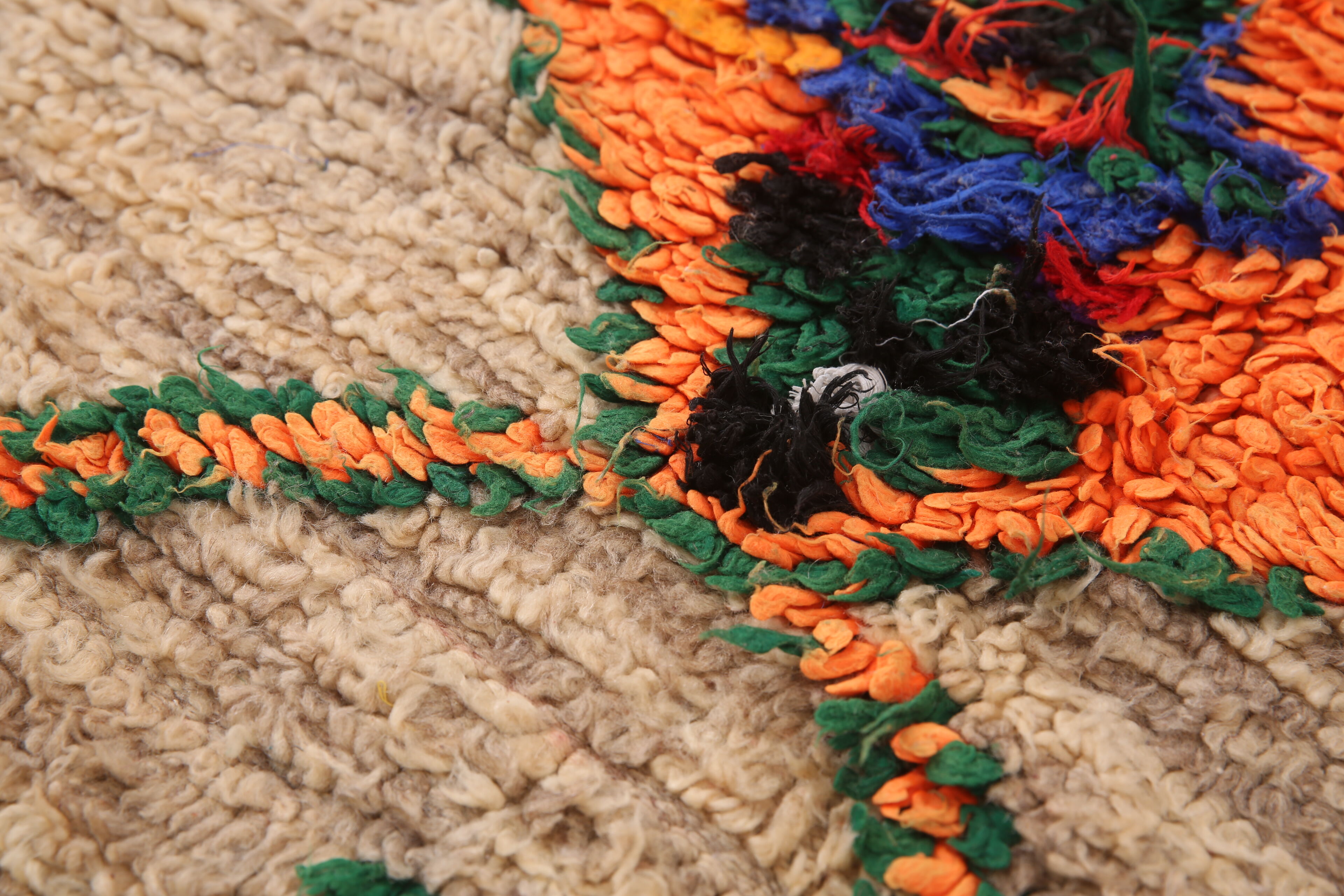 Vintage Moroccan Rug 148 x 260 cm - Tribal Moroccan rug - Berber Wool Rug