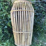 60s rattan bamboo umbrella holder