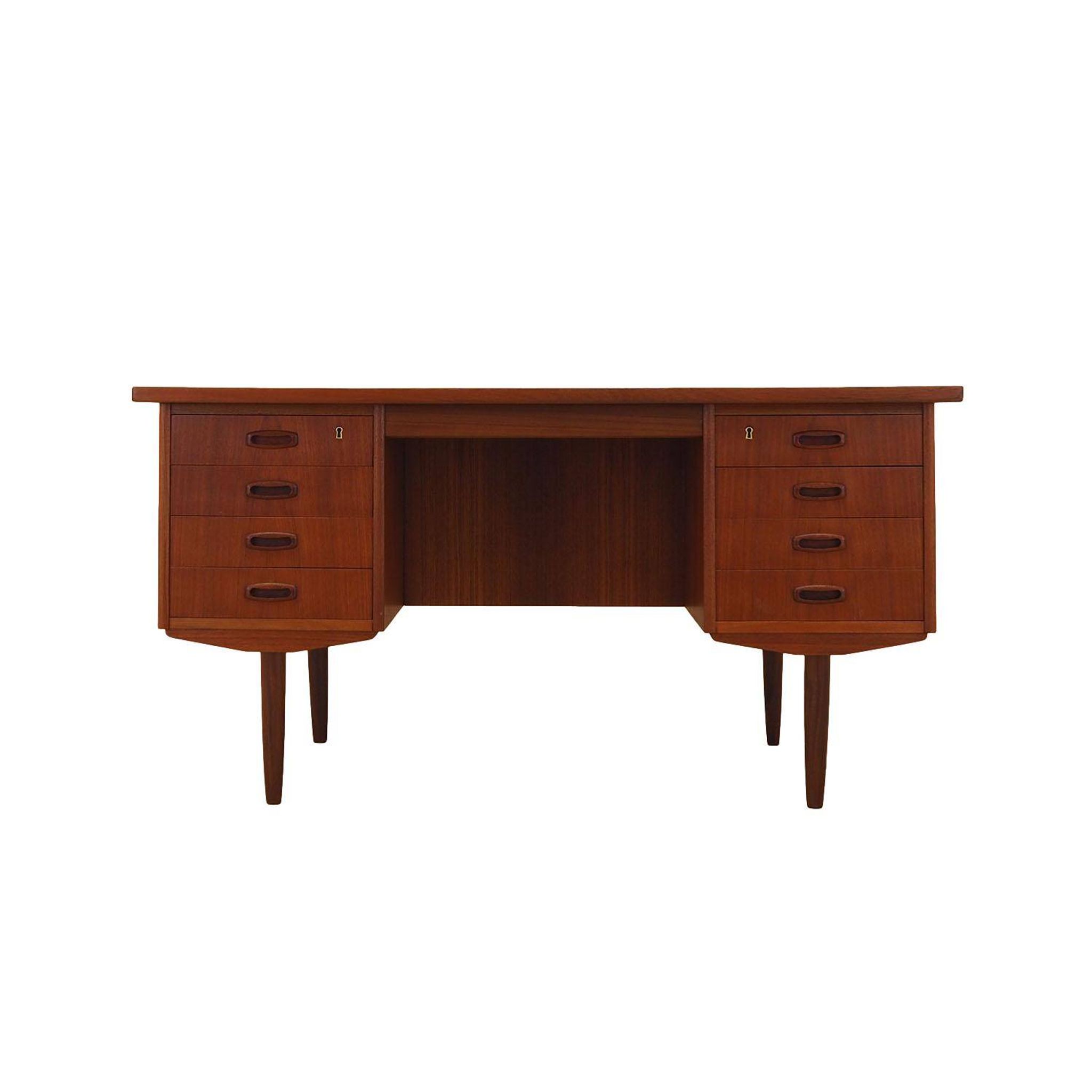 Teak desk, Danish design, 1970s, made in Denmark