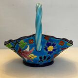 Small Longwy enamel basket