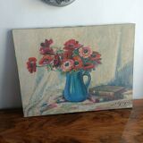 Still life, oil on canvas signed