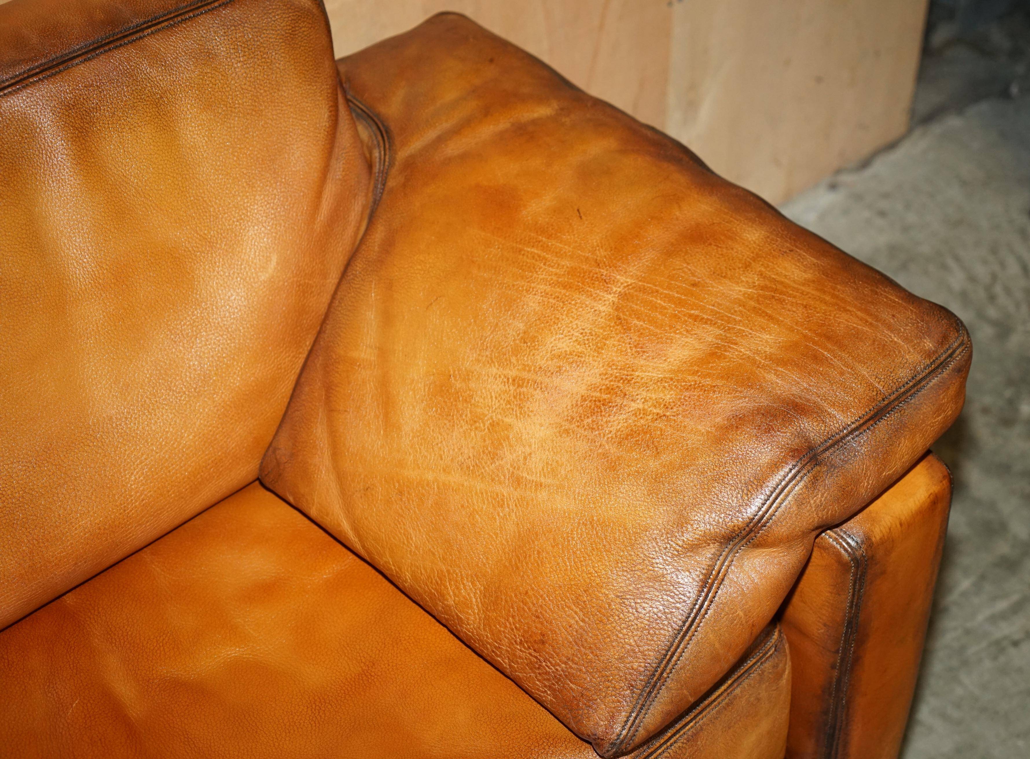 Three-seater sofa De Sede DS17 in restored leather.