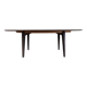 Oval table in ziricote and solid oak