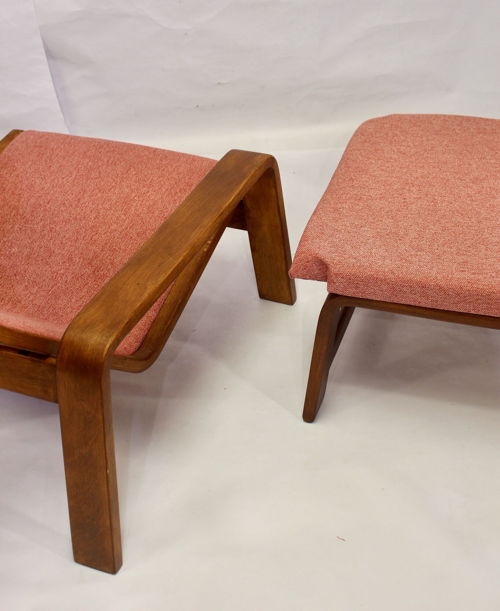 Pulkka chair and ottoman by Ilmari Lappalainen for Asko, 1963