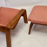 Pulkka chair and ottoman by Ilmari Lappalainen for Asko, 1963