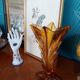 Vase ambré vintage