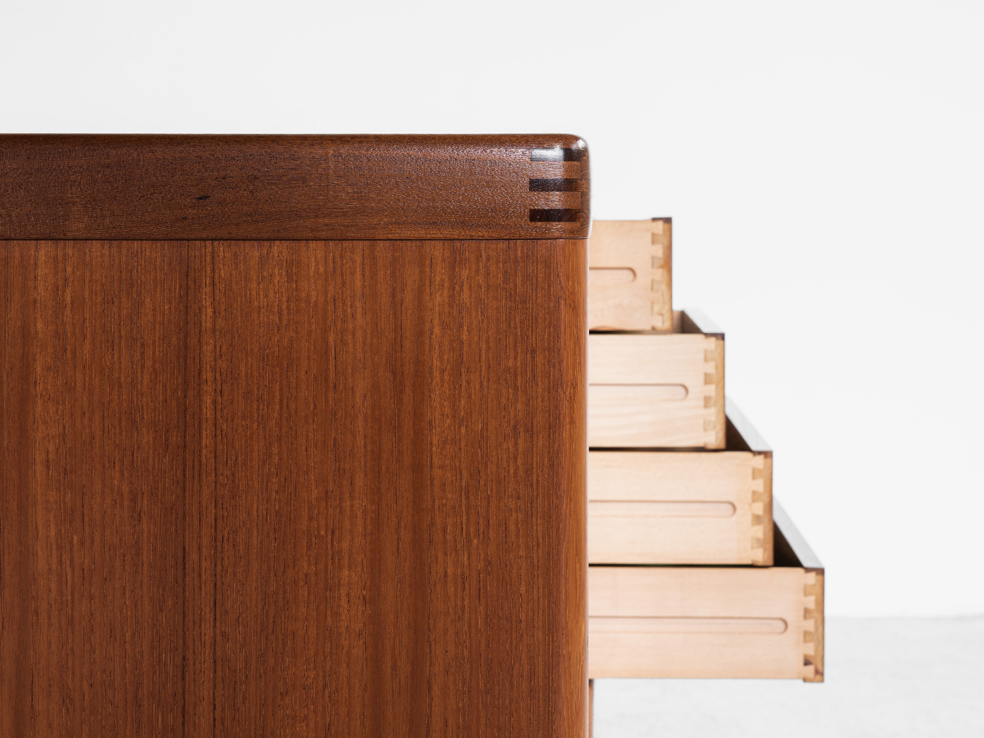 Midcentury Danish sideboard in teak by HW Klein for Bramin 1960s - with 3 stripes