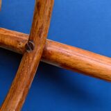 Thonet style Art Nouveau bistro stool in curved wood