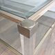 Large coffee table in plexiglass and chrome