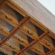 Vintage dutch oak haberdashery cabinet 1930s