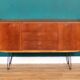 Retro Teak 1960s Sideboard On Hairpin Legs