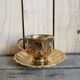 Vintage golden porcelain cups