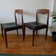 Pair of Scandinavian teak chairs by Niels O. Moller circa 1950