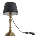 Chic vintage solid brass lamp