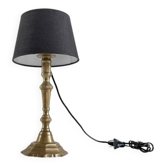 Chic vintage solid brass lamp