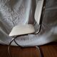 3 white skai chairs, 70's