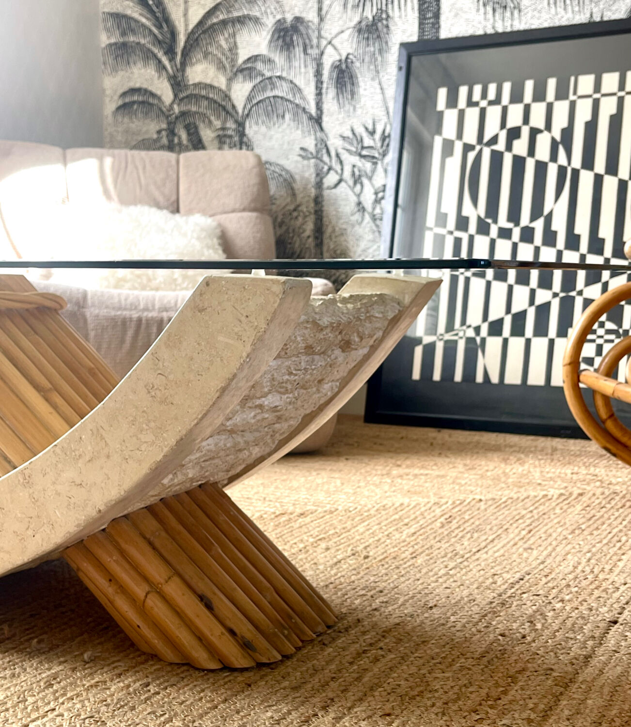 Coffee table French Riviera 1970.