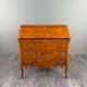 Louis XV style writing desk with a drop-leaf, made of veneer and marquetry, 19th century.
