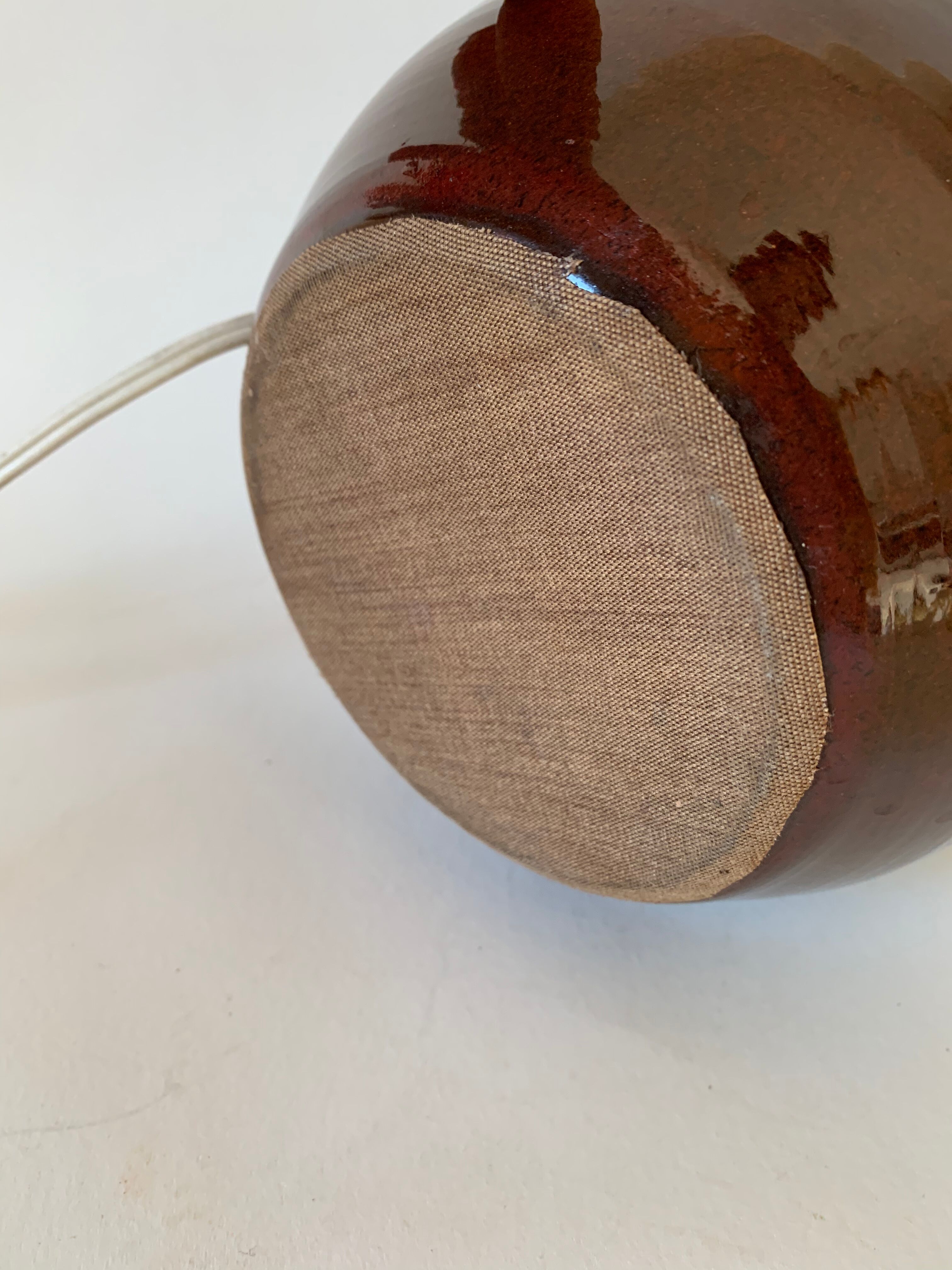 Vintage stoneware lamp