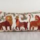 Vintage embroidered cushion cover 46x86 cm