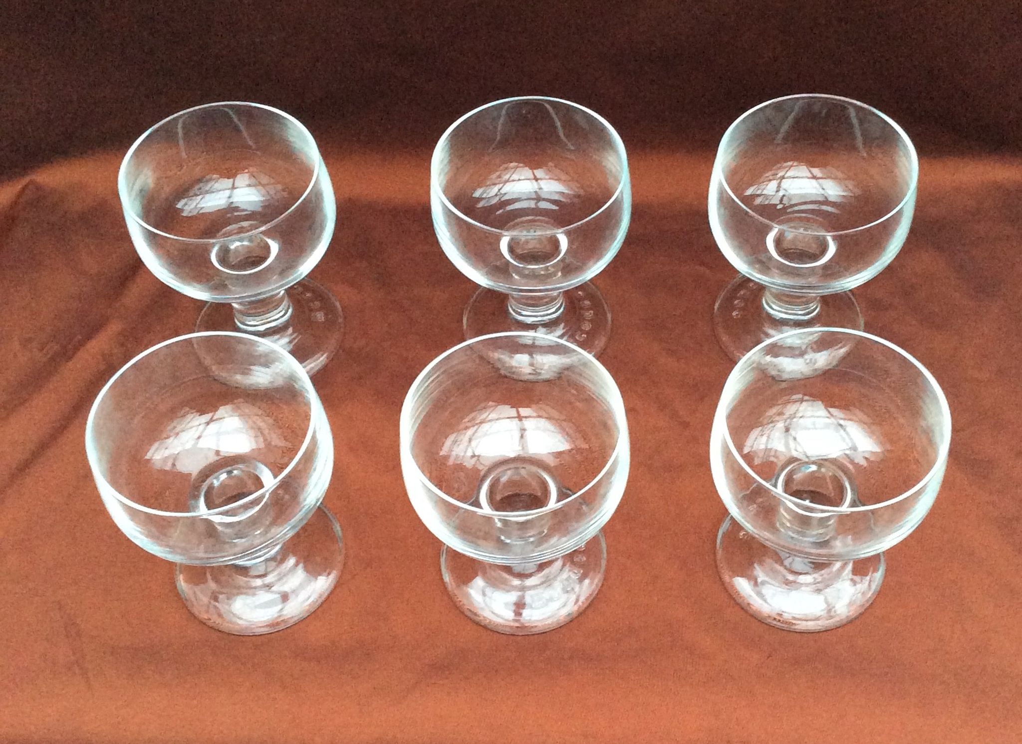 6 Codec brand wide-footed glasses in the 1960s