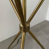Adnet brass floor lamp with loops