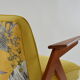 Fauteuil bunny jaune et oiseaux